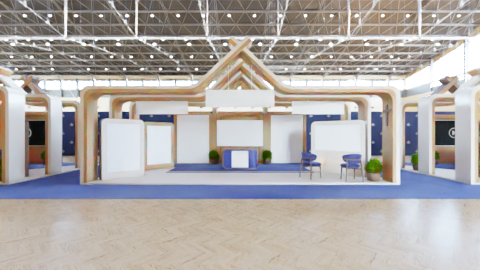 Large Exhibition Stand daylight